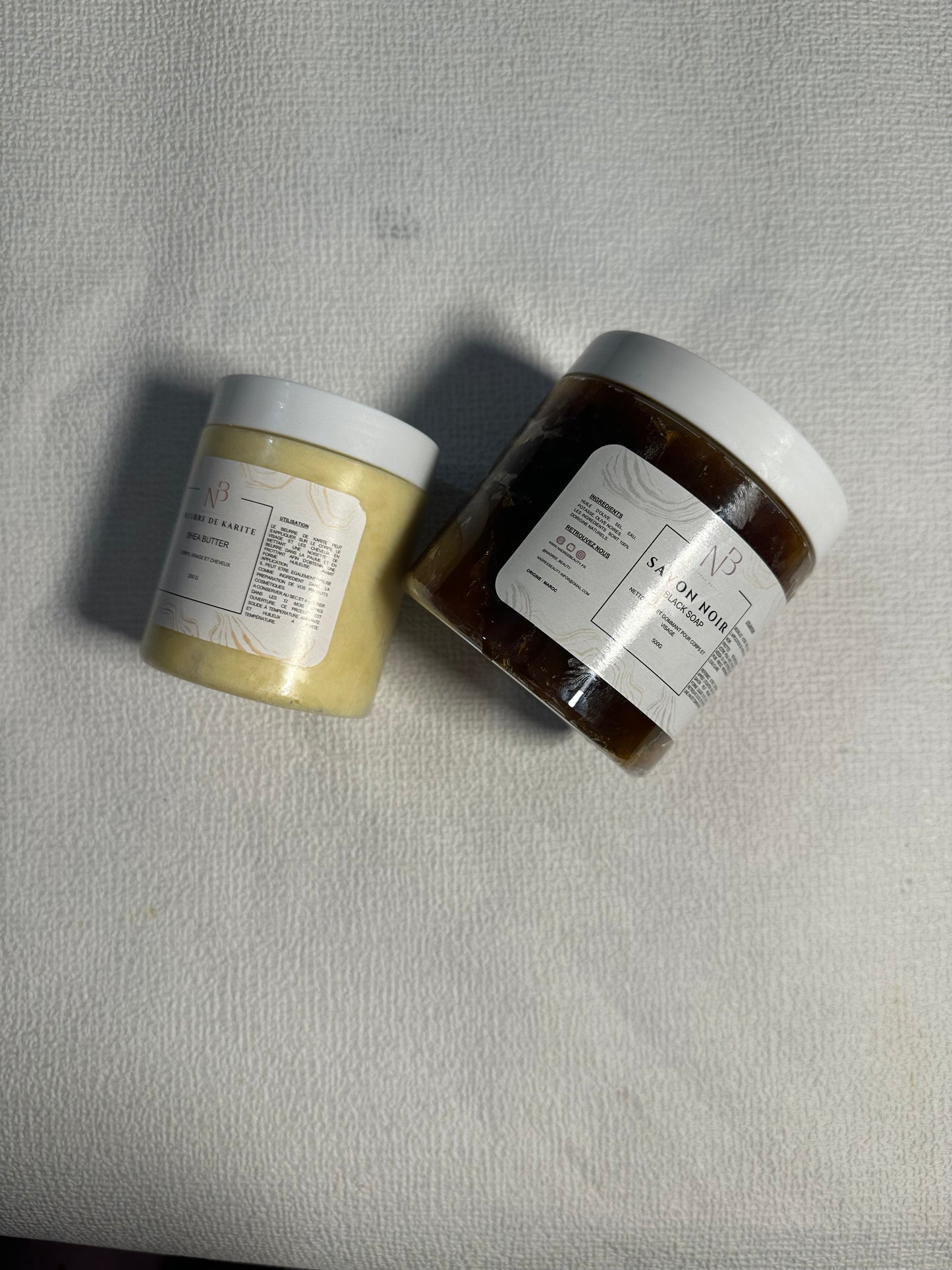 DUO BEURRE DE KARITE - SAVON NOIR