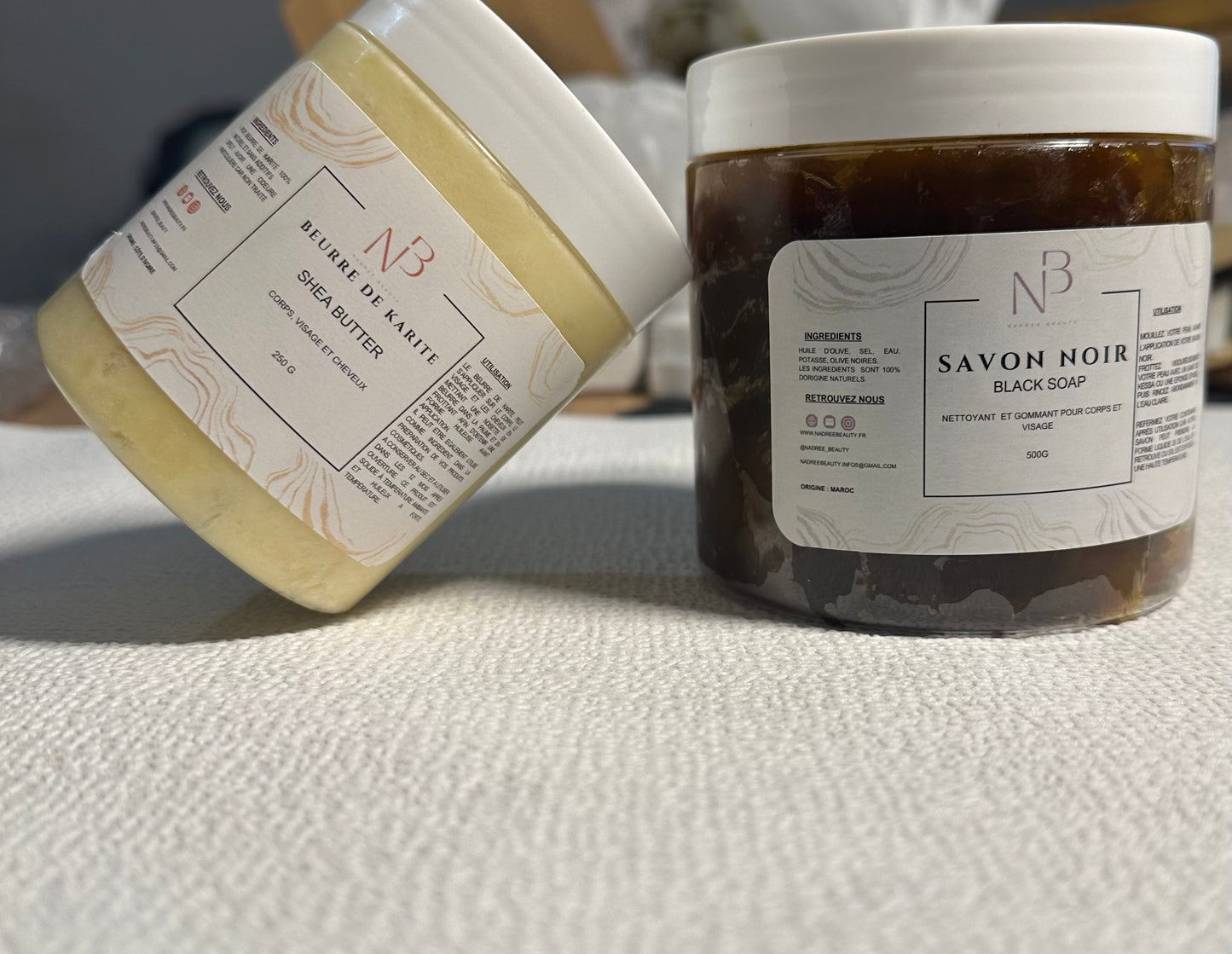 DUO BEURRE DE KARITE - SAVON NOIR