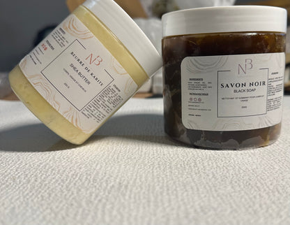 DUO BEURRE DE KARITE - SAVON NOIR
